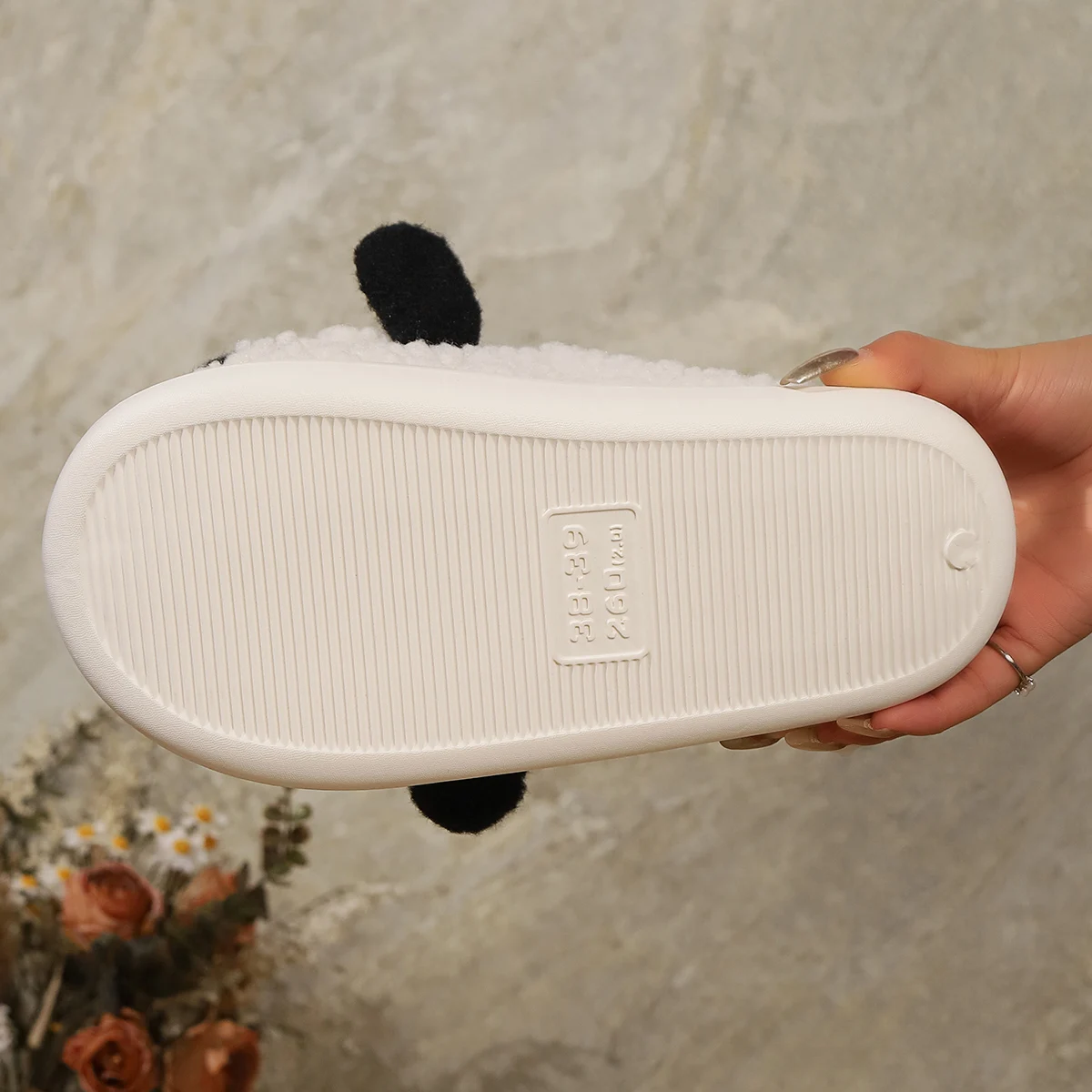 Improved Version Women Shoes Sheep Thicken Sole Winter Indoor Home Slides Non-slip Kitty Cat Cute Girls Fluffy Slippers Warm