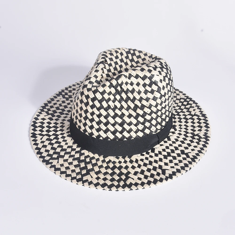 2022 Новинка; Лидер продаж; Сезон лето пляжные из бумажной ленты ручной работы вязаная шапка широкополая Панамская соломенная шляпа