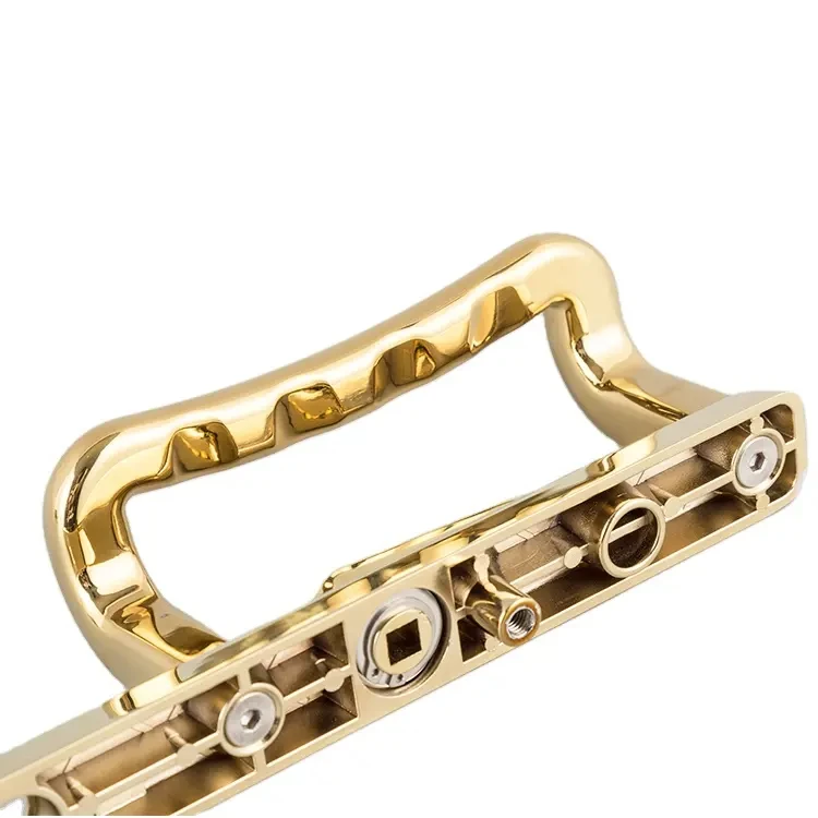 ISO9001 OEM High quality PVD Golden Zinc alloy sliding door window handle