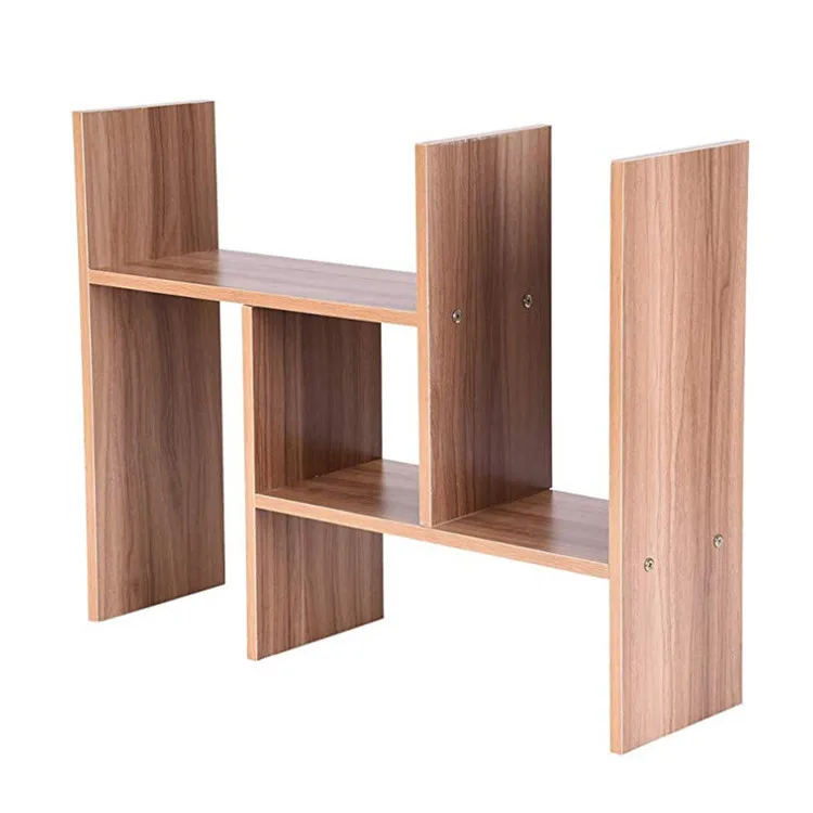 Multifunctional Expandable Desktop Organizer Storage Shelf Countertop Bookcase Display Rack Small Bookshelf for Home Office