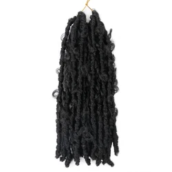 Wholesale Butterfly Locs Crochet Hair Distressed Faux Locs Crochet Hair Pre looped Natural Soft Butterfly  Pre-twisted extension