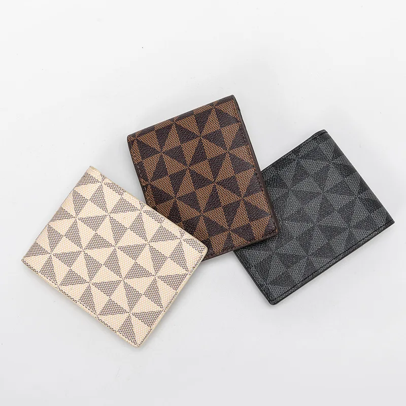 BM9703 Cheap Soft Leather Wallet Fashion Design High Quality Bifold for Women Cardholder Men