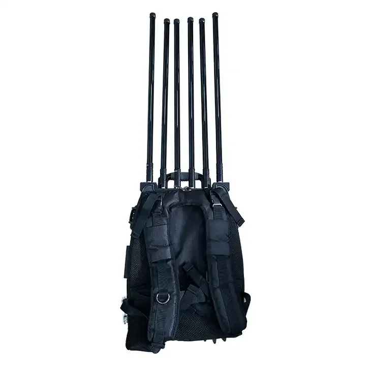 Fan Ultra Long Range 120W Defense System Anti UAV Drone Device 6 Bands 1.5 Km Counter UAV Detector