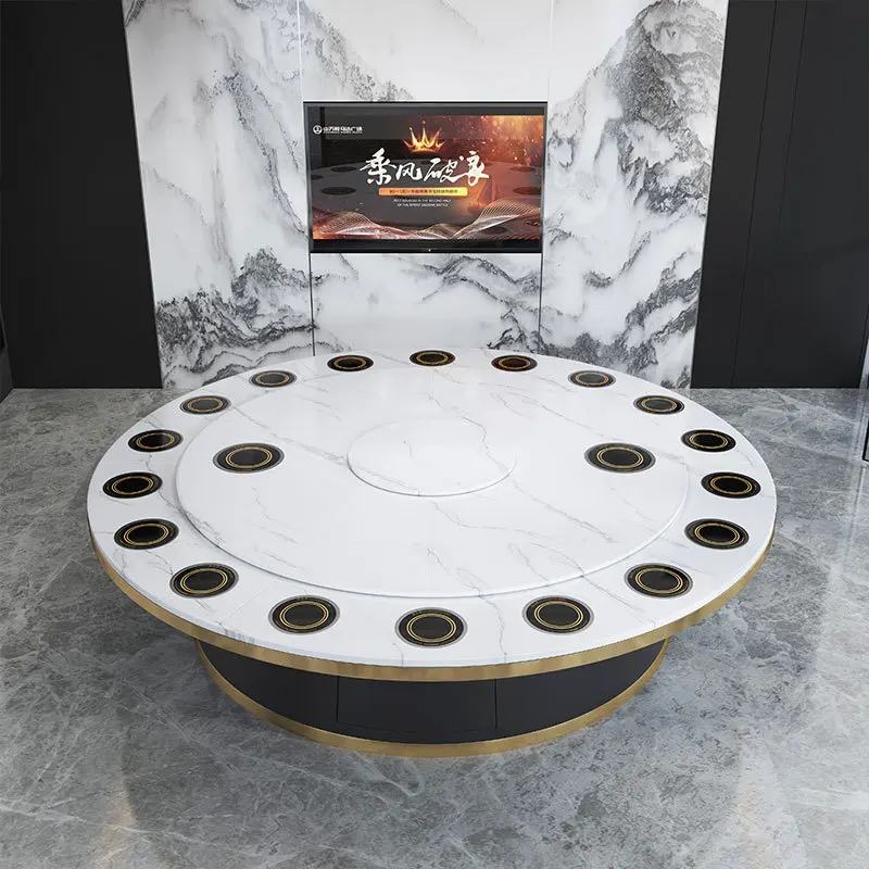 Individual Hot Pot Restaurant Commercial Used Hotpot Table with Induction Cooker