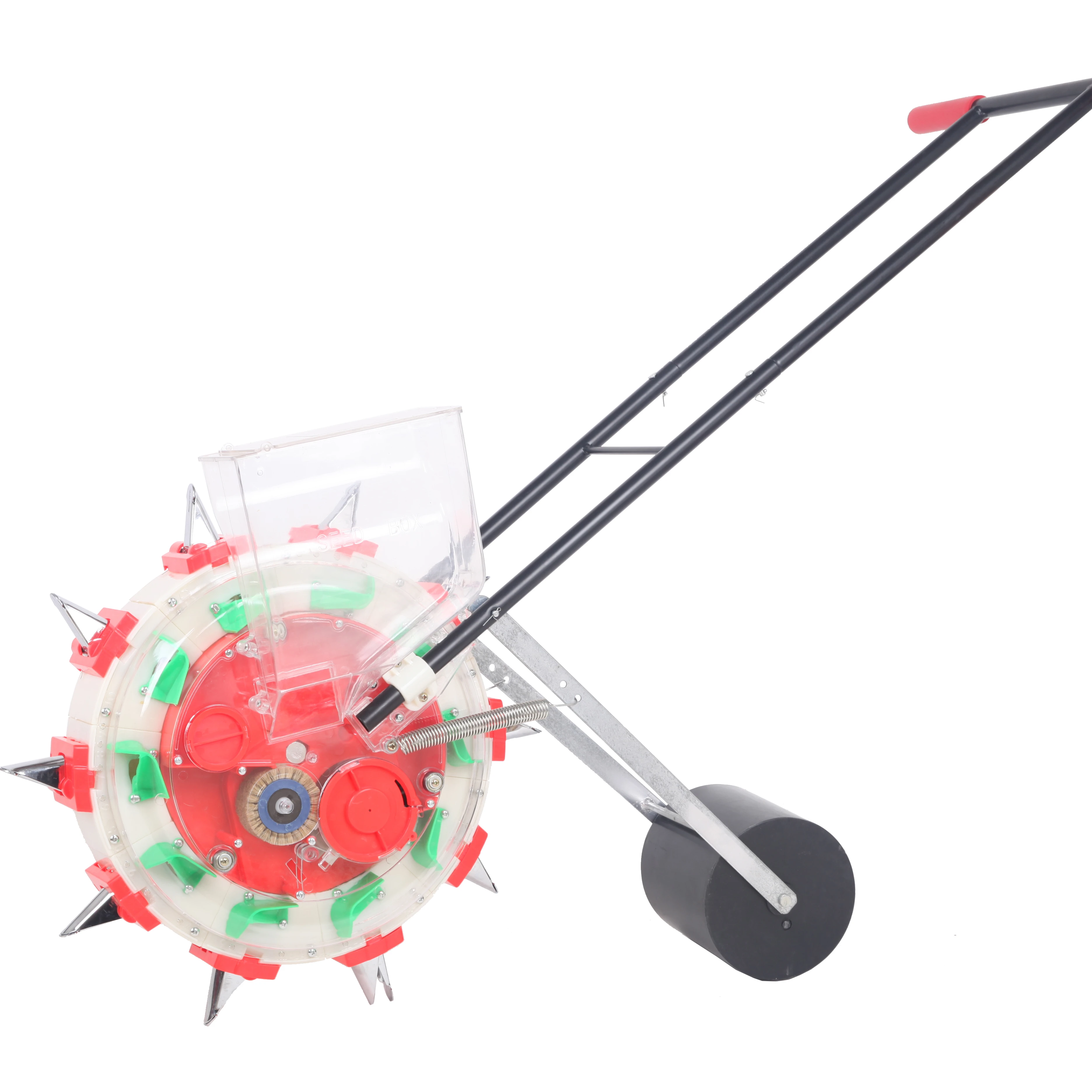 Hand-propelled corn, soybean, peanut, cotton and wheat seeder precision roller seeding