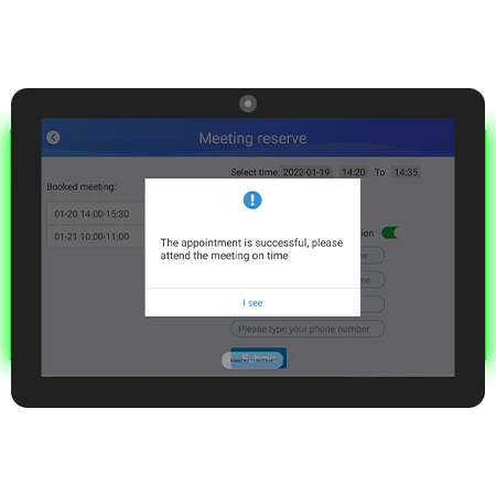 Commercial use Android 11 tablet with POE and 10 point IR touch