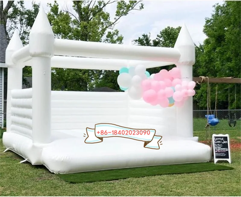 Cheap price inflatable bouncer commercial bounce house inflatable bounce white bouncy castle