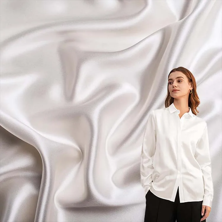 High Quality 16 19 22 MM Natural Silk Fabric Pure 100% Silk Fabric Luxury Silk Fabrics For Clothing