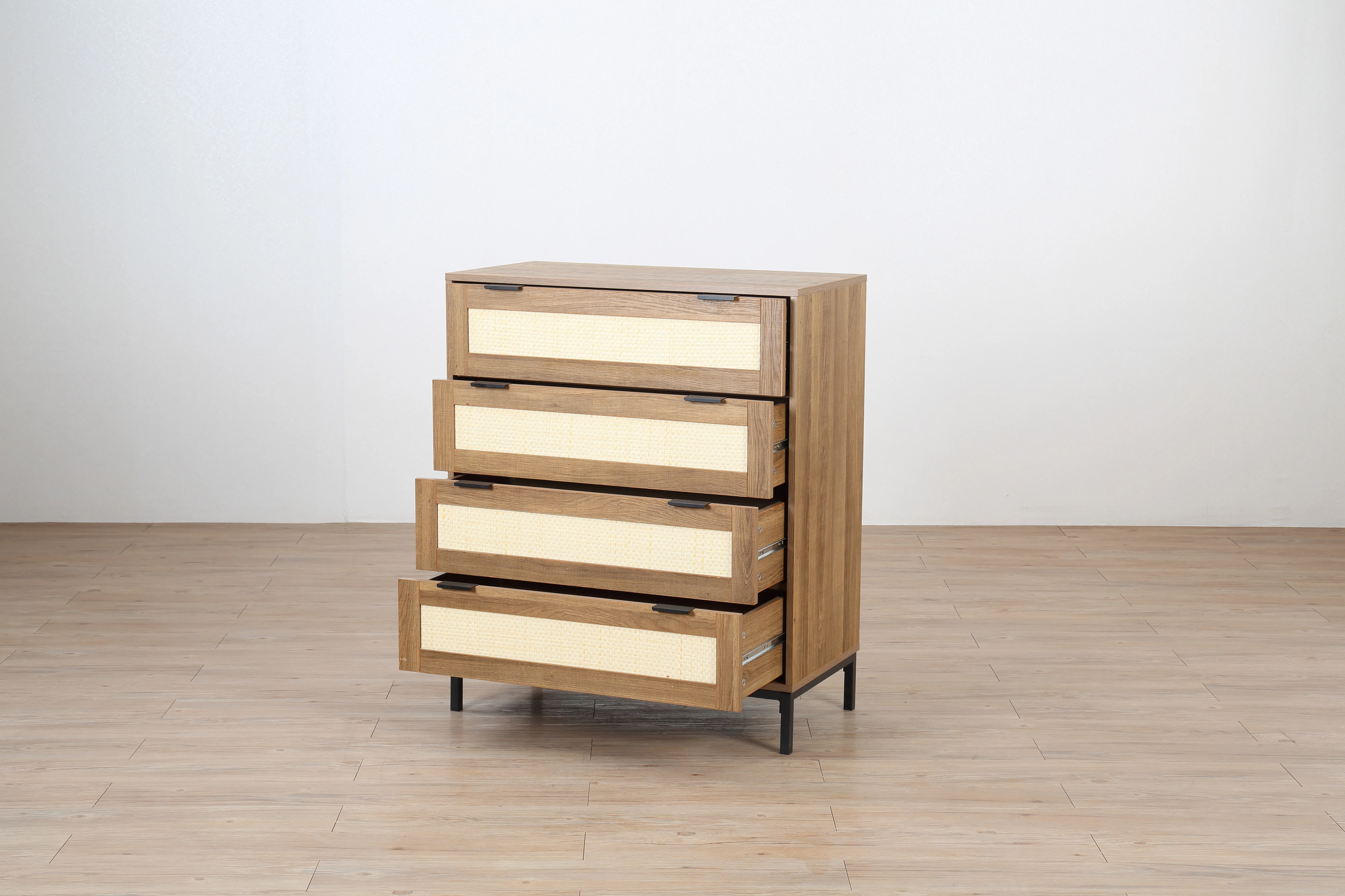 JUSTHOME home hotel bedroom furniture modern nightstand bedside night table with 4 drawers