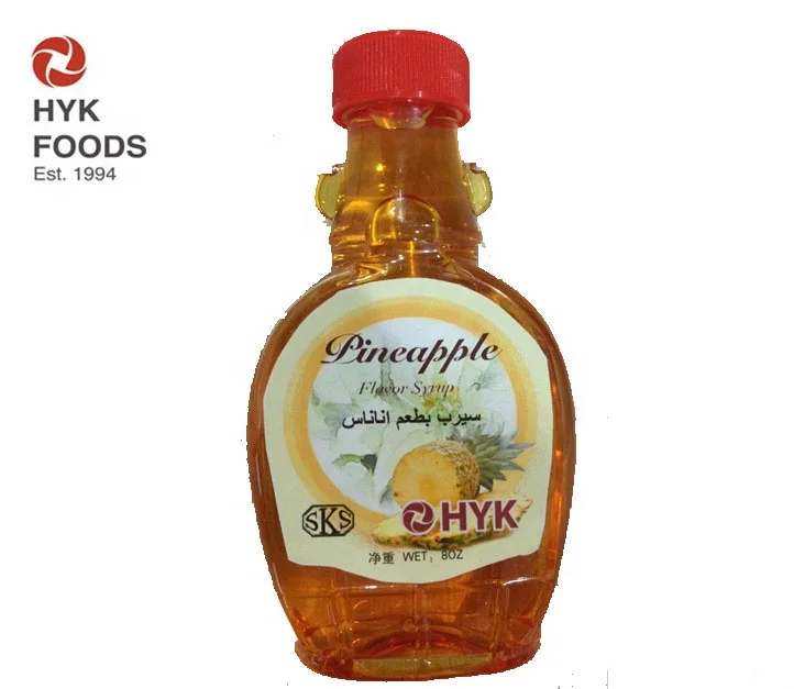 8 унций Pinepple вкус сироп для хлеба, барбекю, мороженое