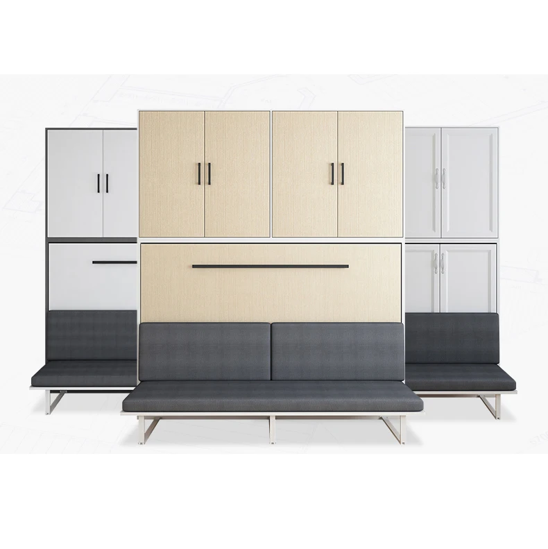 China murphy wall bed sofa mechanism single metal slat adjustable folding sofa wall bed