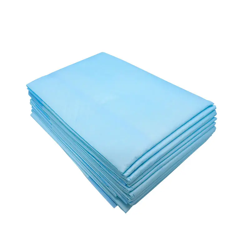 Hot selling disposable multi-specification dog training pet pad breathable light blue portable pads for cat dog