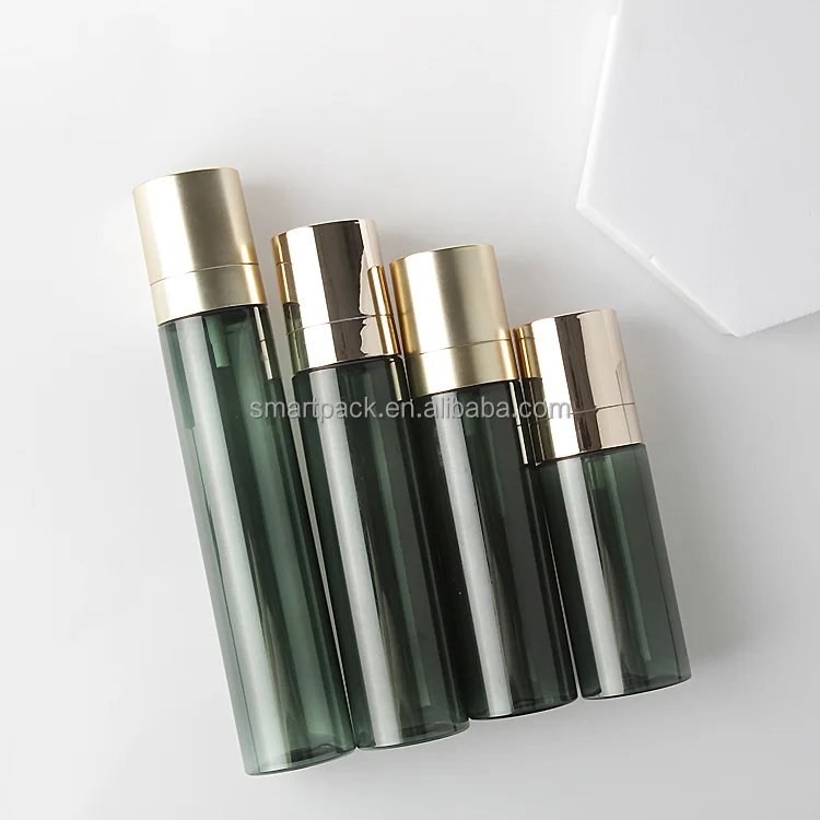 Beautiful bottle 60ml 80ml 100ml 120ml Plastic Bottle with sprayer empty skin care essence liquid bottle