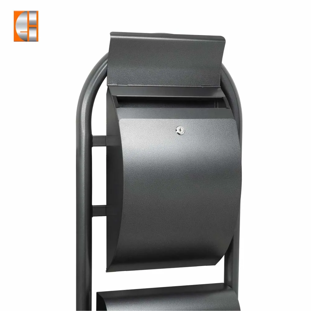Newspaper Letter Box Steel Mailbox with Sturdy Key Lock Wall Mounted Waterproof post Box