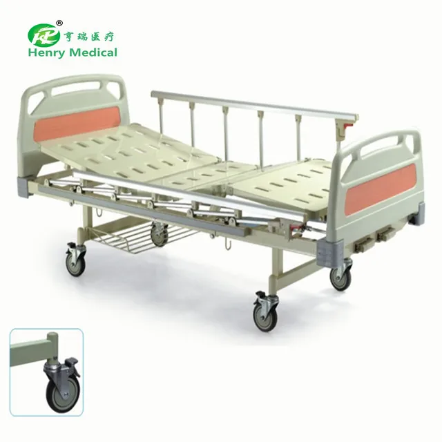 Medical Equipment Cheap Manual Stainless steel 1 Crank Hospital Beds Price