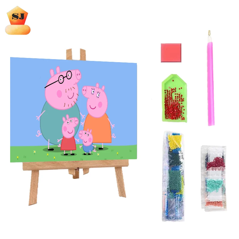 Hot Sale DIY 5D Cartoon Diamond Painting by Number Kit Personalized Customized by Number Kits Gift for kids