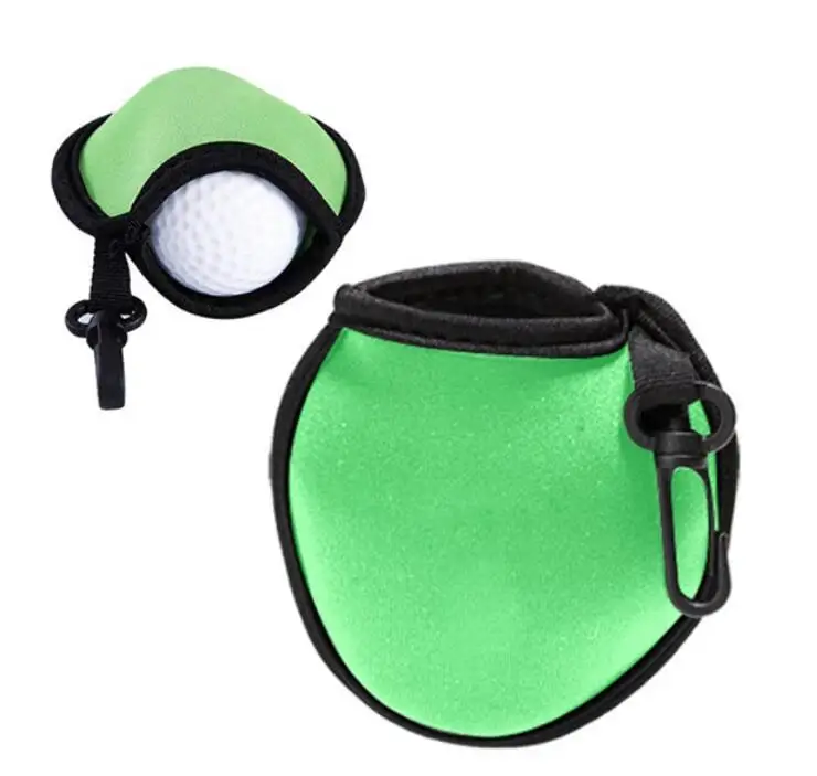 3D Golf Ball Storage Bag Neoprene Waterproof Golf Ball Washer Pouch Bag  Portable Pocket Golf Ball Washer Pouch With Bag Clip