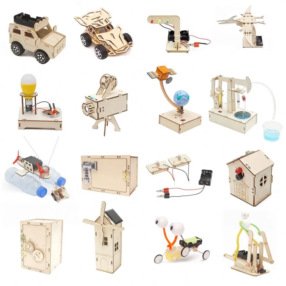 200+ types school students learning materials self kids educational diy toy STEM science assembly experiment  kit