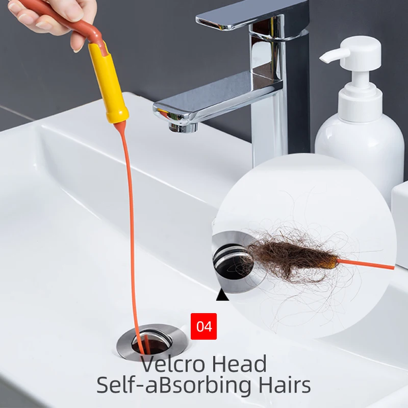 Home Kitchen Gadgets Sewer Pipeline Hair Cleaning Hook Bathroom Toilet Sink Pipe Drain Cleaner Creative Kitchen Accessory Tools