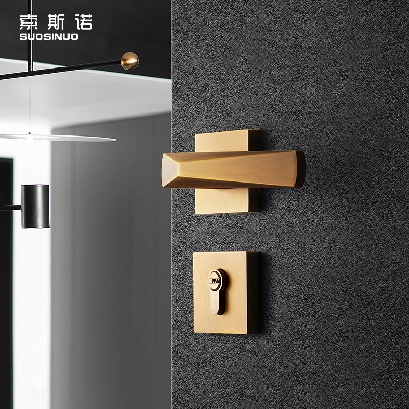 Interior Door Lock High Quality Furniture Decoration Door Lock And Handles New Designed Unique Design Door Lock