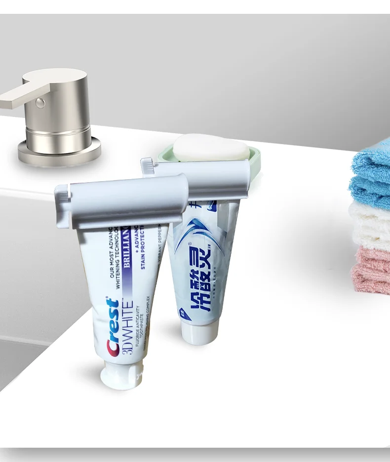 Портативный роликовый выдавливатель для зубной пасты тюбиков ролик легкой аксессуары ванной комнаты