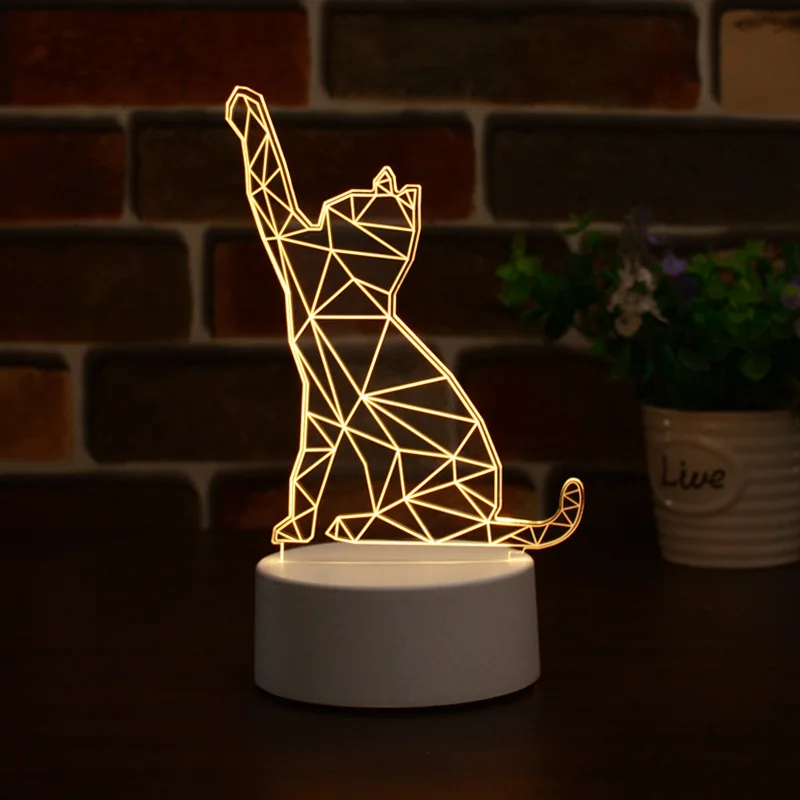 Customized 3D Illusion Acrylic Night Light Newish LED Light App Control ETL CE ROHS Certified Creative Lighting Solutions