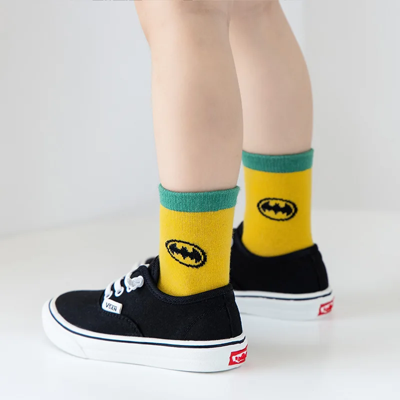 HY-4226 New Design Cartoon Hero Socks Spring Ready to Ship Wholesale 2024 New Cotton Sock Kids  Girl Boy Kids