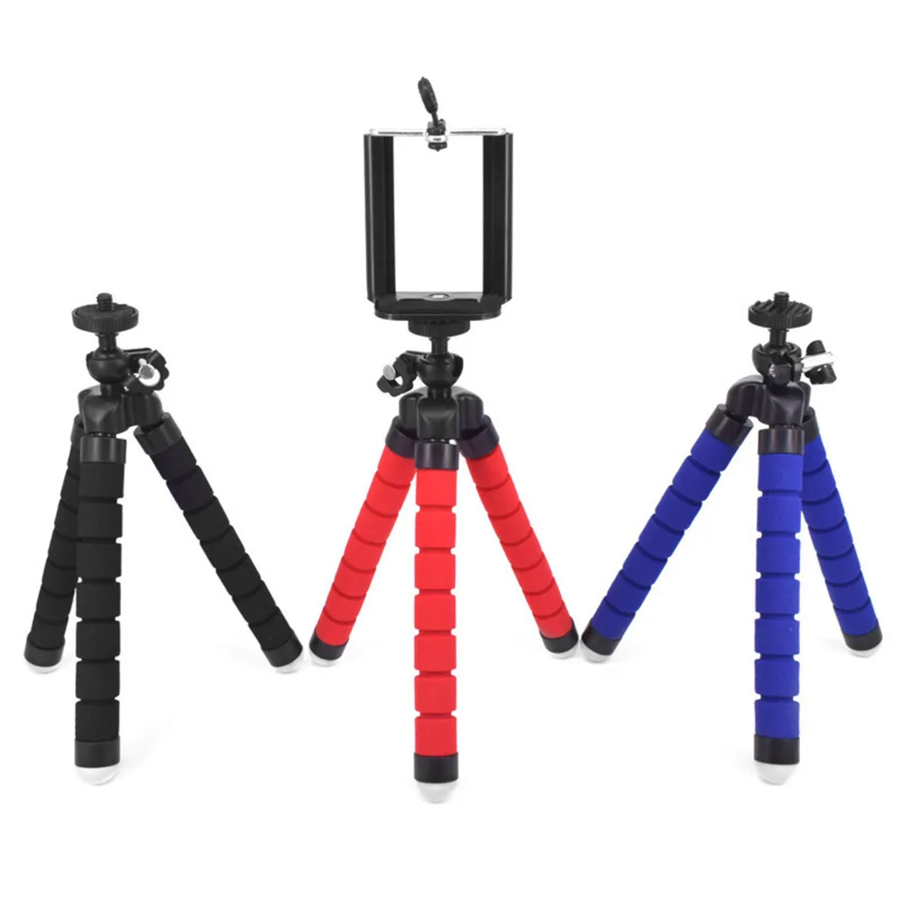 
Mini Portable Sponge Tripod with Wireless Remote Octopus Flexible Mobile Phone Tripod for iPhone Samsung Huawei 