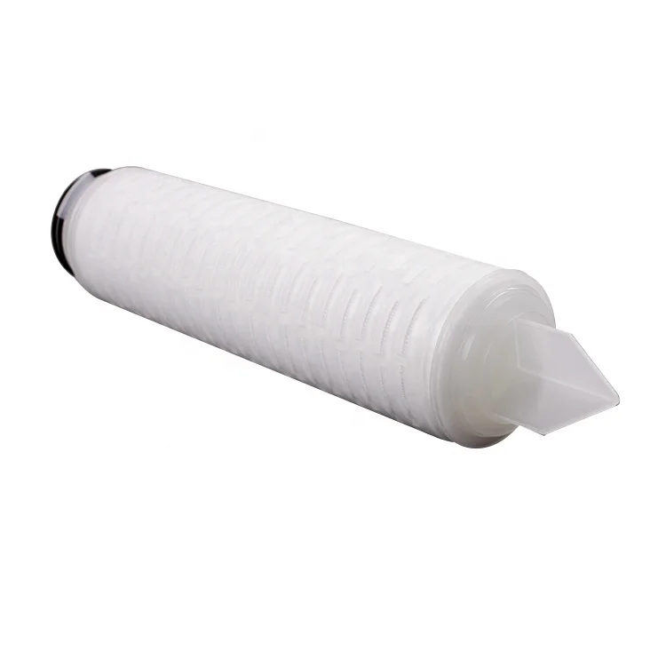 Low Protein Binding 0.2um 0.45um 0.65um PES Membrane 10' Pleated Filter Cartridges For Photoresist Pre-Filtration