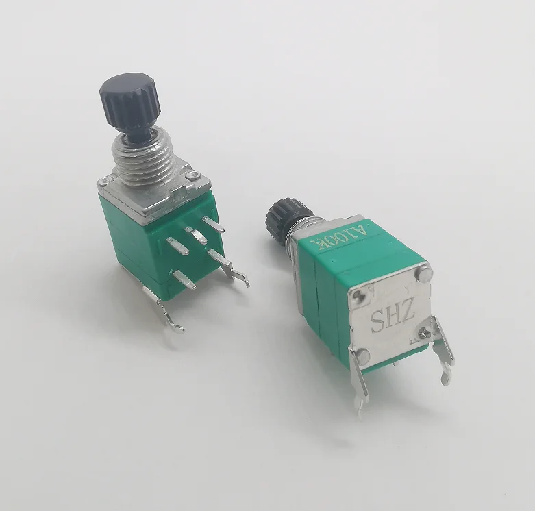 9mm rotary potentiometer with 1.5mm stroke self-locking switch