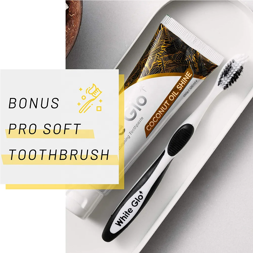 Отбеливающая зубная паста White Glo с кокосовым маслом 150