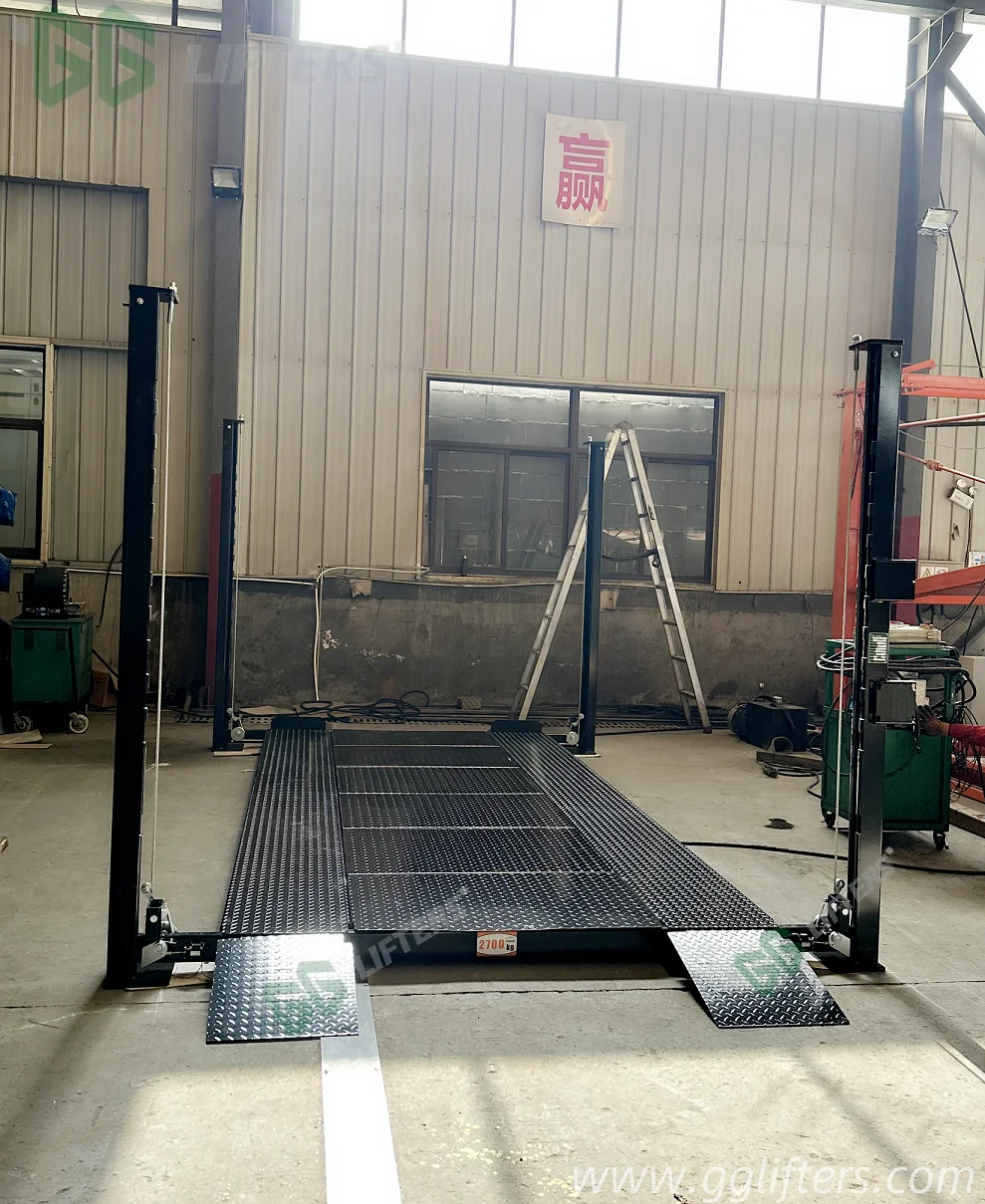 4 Ton Hydraulic Parking Lift 4 Post Car Lift for Storage And Workshop Servicing