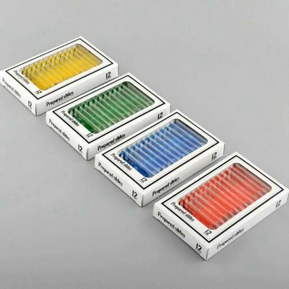 
48pcs Kids Plastic Prepared Microscope Slides Of Animals Insects Plants Tool 