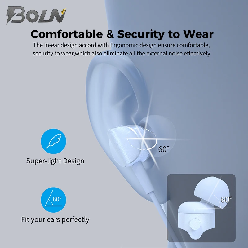 wholesale low price mobile in-ear earphone 120cm high quality wired metal customized logo earphone with mic