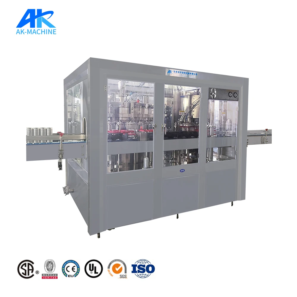 4000BPH Aluminum Can Automatic Soda Can Production Line Filling Tin Can Filling Sealing Machine Drink Filling Machine