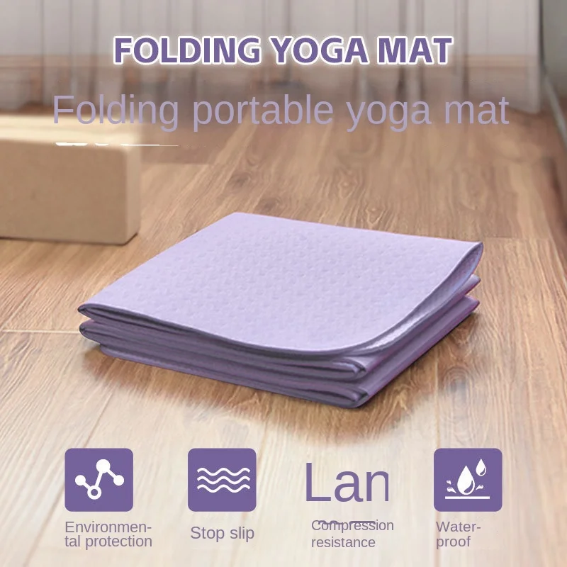 Sansd Custom Logo Eco Friendly High Density Non Slip Exercise Sport Fitness Pilates Green 6mm Premium Foldable Tpe Yoga Mat