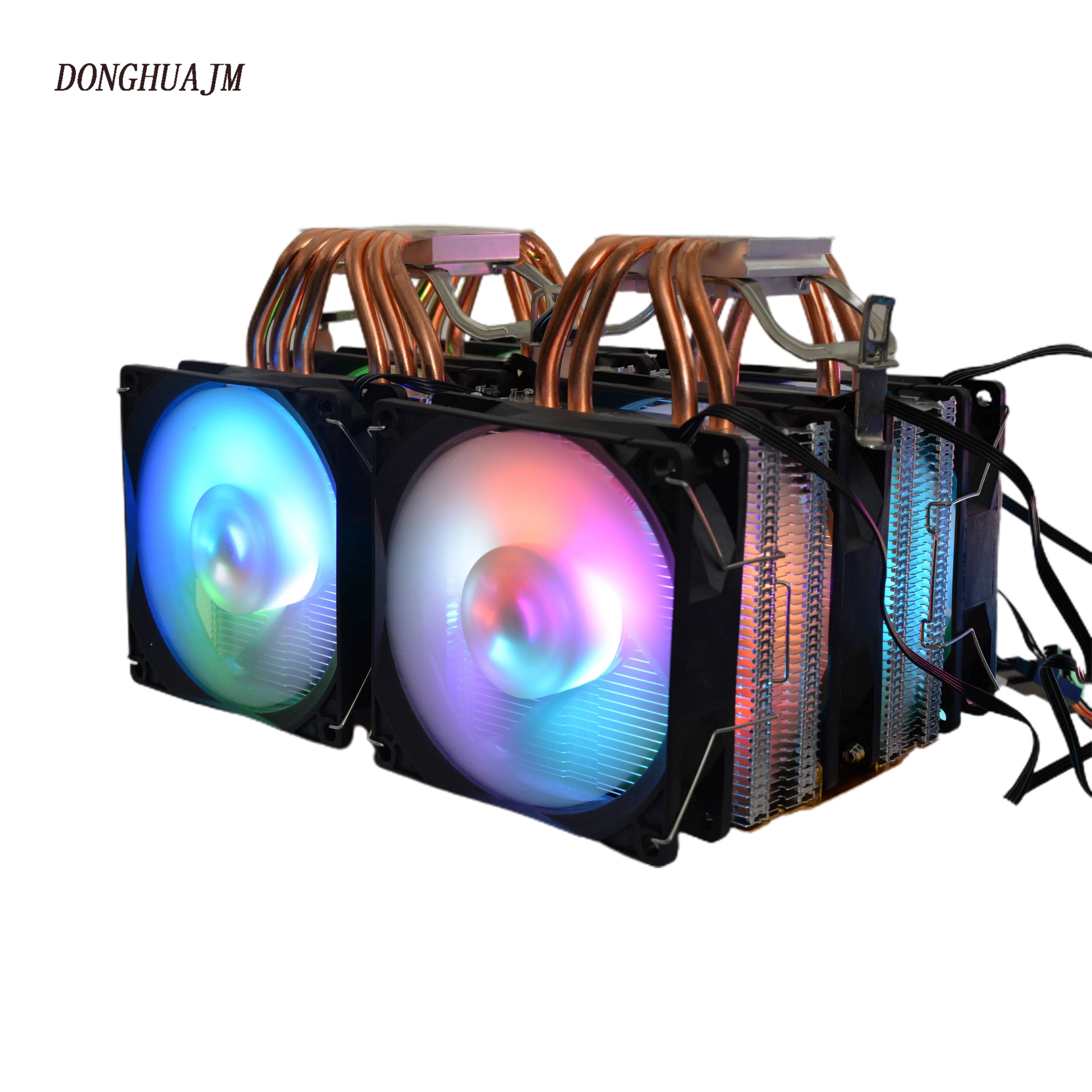 По индивидуальному заказу 12v 4-проводной мощности интерфейс Rgb процессорный кулер для core