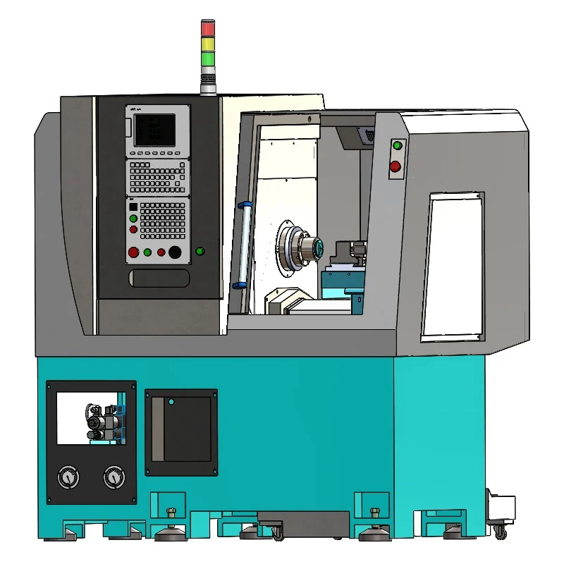 New Design P3518 High Precise Electric Spindle Gang Tool CNC Turning Machine