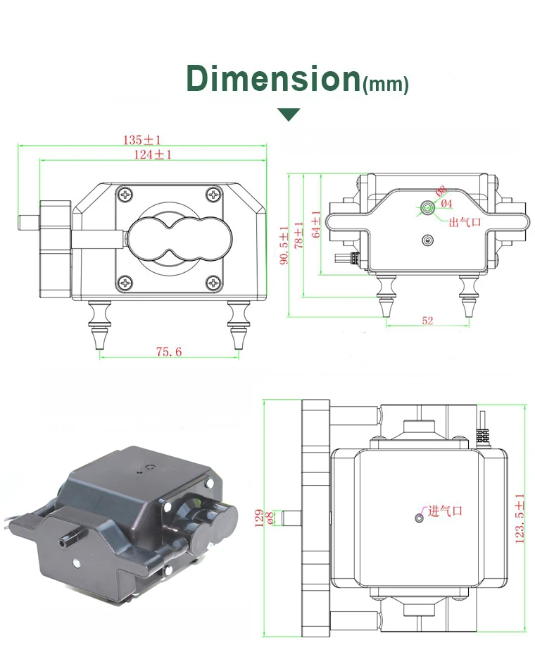 Wholesale ac 110v 220v  arm and leg massager mini air pump AC solenoid pump