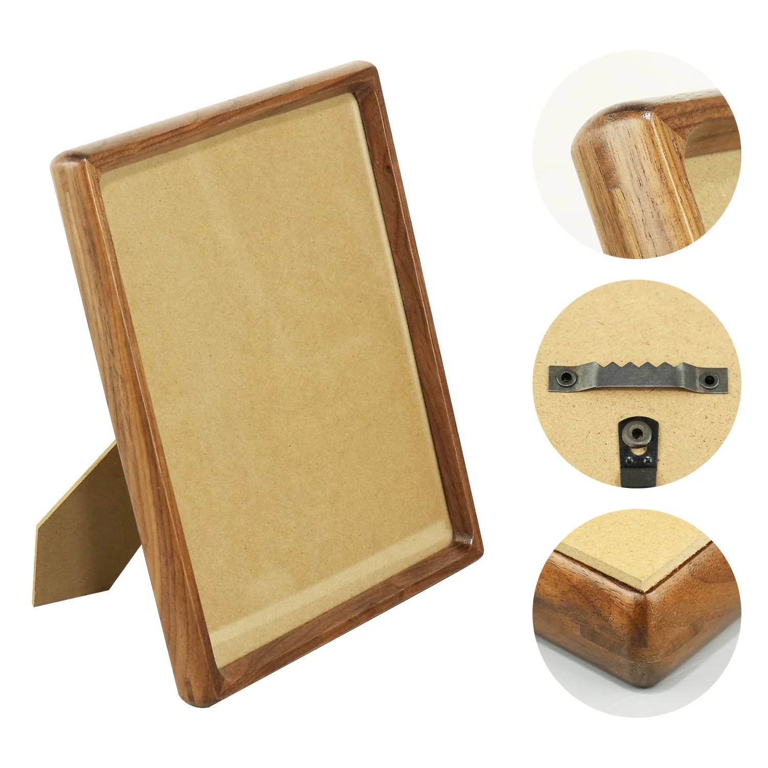 Factory personalised design creative shape wooden photo frame home decoration desktop ornaments