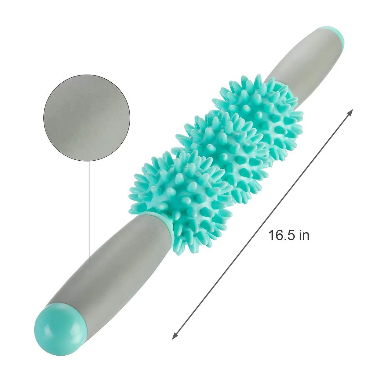 PVC eco friendly fitness Round bead foot muscle back roller massager stick manufacturer