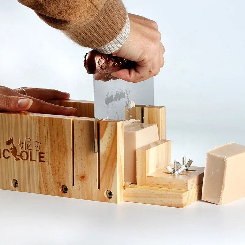 Nicole Adjustable Portable Wood Soap Cutter Loaf Soap Wooden Soap Cutter