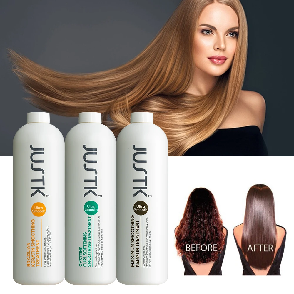 Justk High Quality Top Rated Salon Professional 100ml 1000ml Cysteine Nanoplastia Smoothing Straightening Keratin Treatment