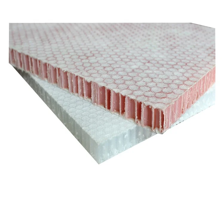 China manufacturer fiberglass prefab house wall panel plastic honeycomb panel for Van Body Box Truck Body