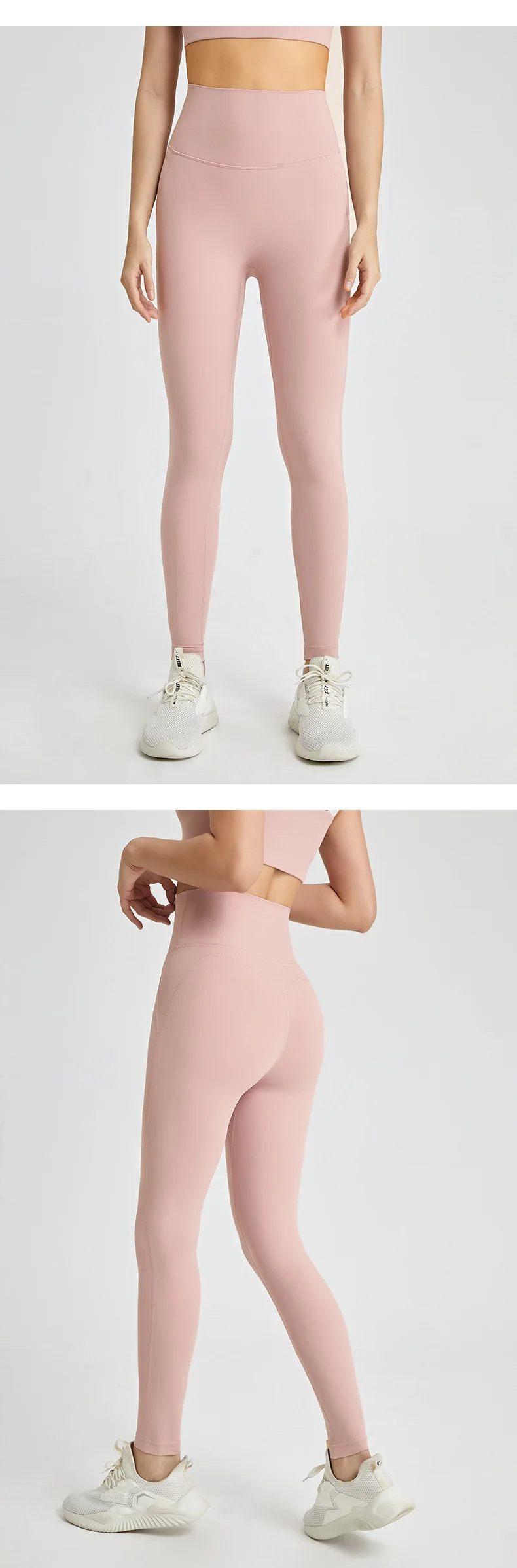 New No panties zero sense lulu one-piece yoga pants seamless bare back pocket leggings peach butt lift skinny exercise pants