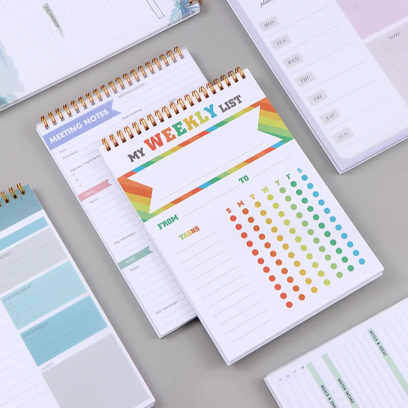 Customized Coil A5 B5 Daily Planner Notebook Time Management To-Do List Notebook