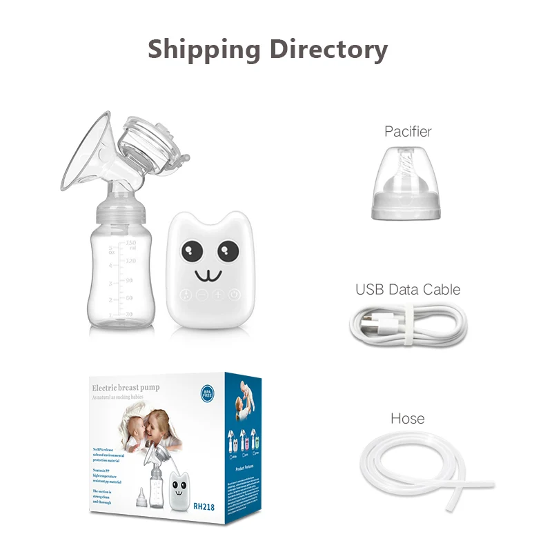 Уход за новорожденным ребенком Грудное вскармливание Снежный медведь выраженный усовершенствованный Электрический молокоотсос