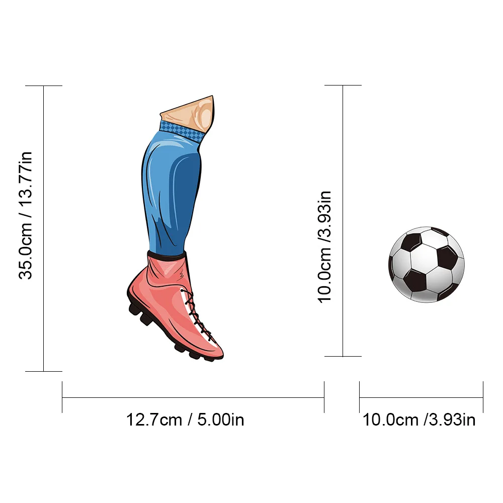 New Soccer Themed Windshield Wiper Sticker PVC Material Easy to Remove for Rear Windshield of Cars