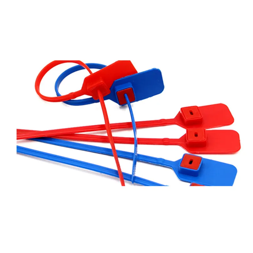 plastic sealing label Luggage tag Seal Disposable plastic shoes Safety sealing cable tie