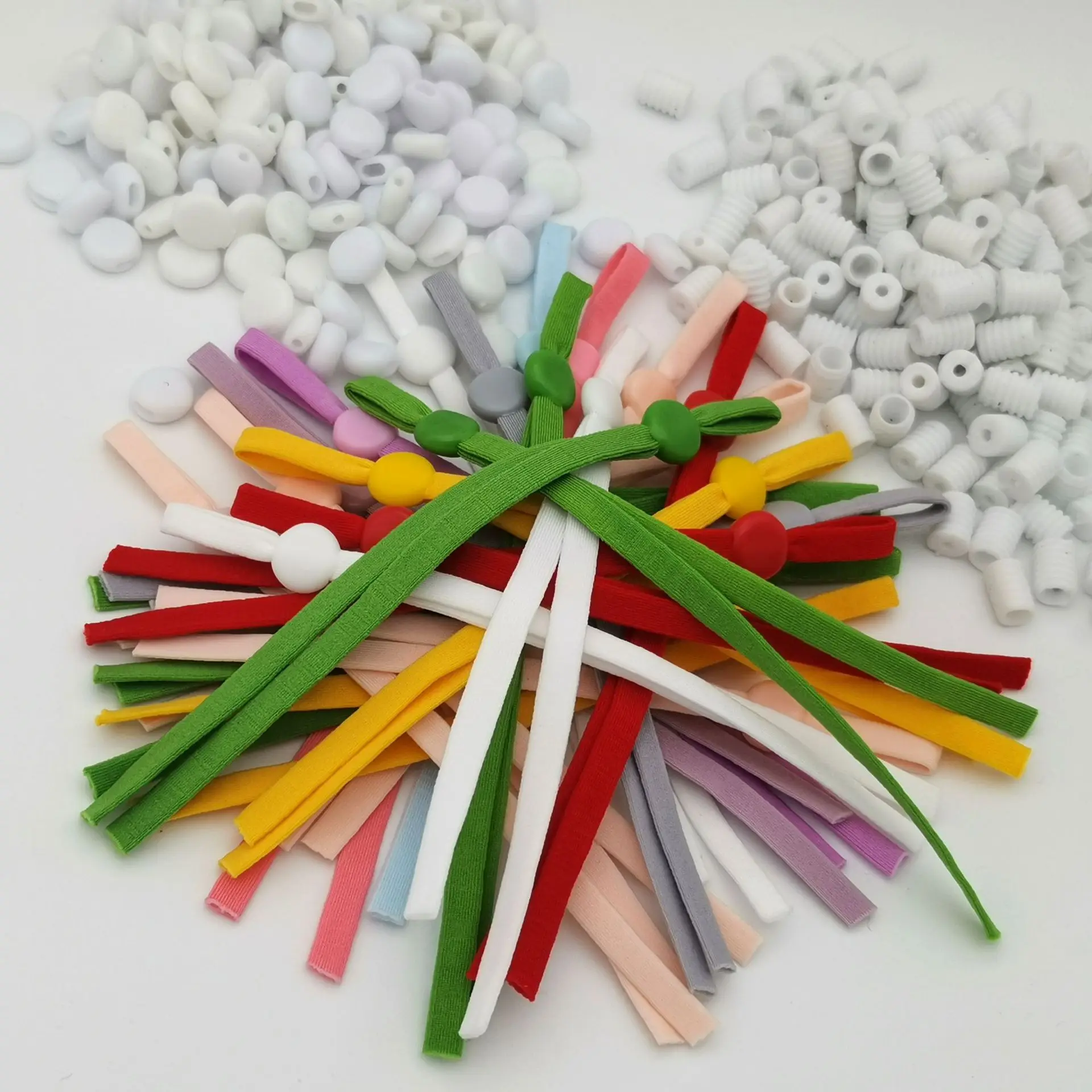 Wholesale Rope Ear Loop Face Rope Ear Wear Strap Elastic Straps Extender With Silicone Buckle Head Strapping Adjustable